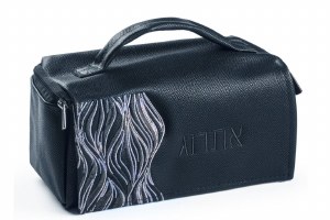 Picture of Faux Leather Esrog Box Holder Lace Design Navy